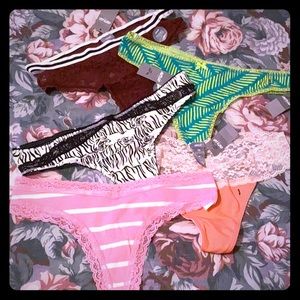 🌸5 Pack of NEW Aerie Thongs🌸